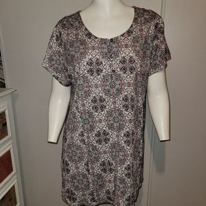 J Jill short sleeve summer tunic